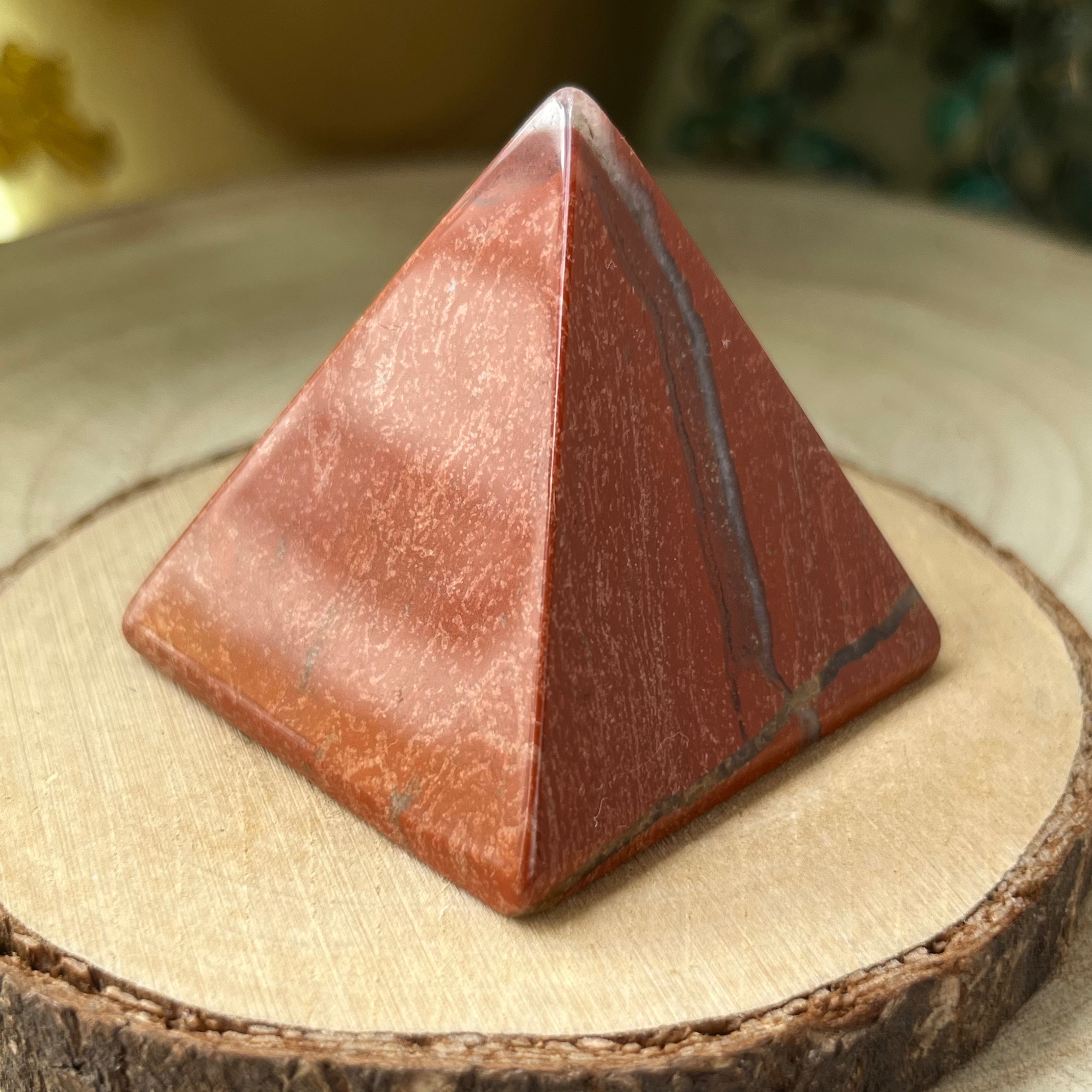 Red Jasper Pyramid - Vitality & Protection Crystals