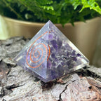 Amethyst Orgonite Pyramid Crystals