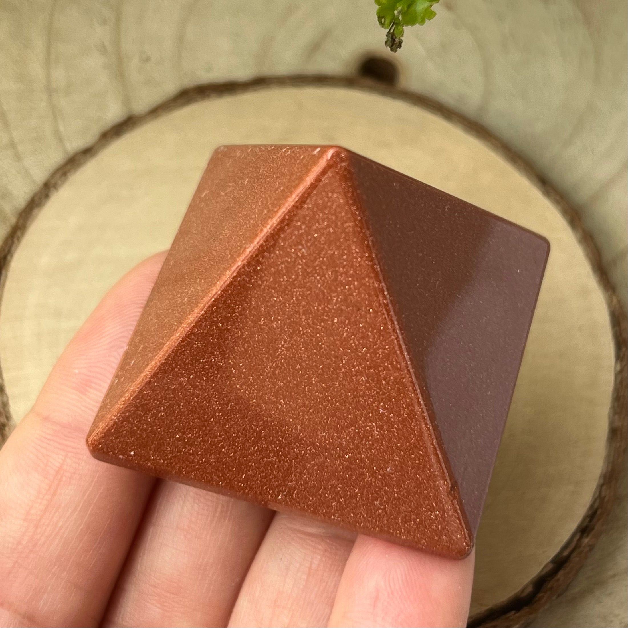 Goldstone Pyramid Crystals