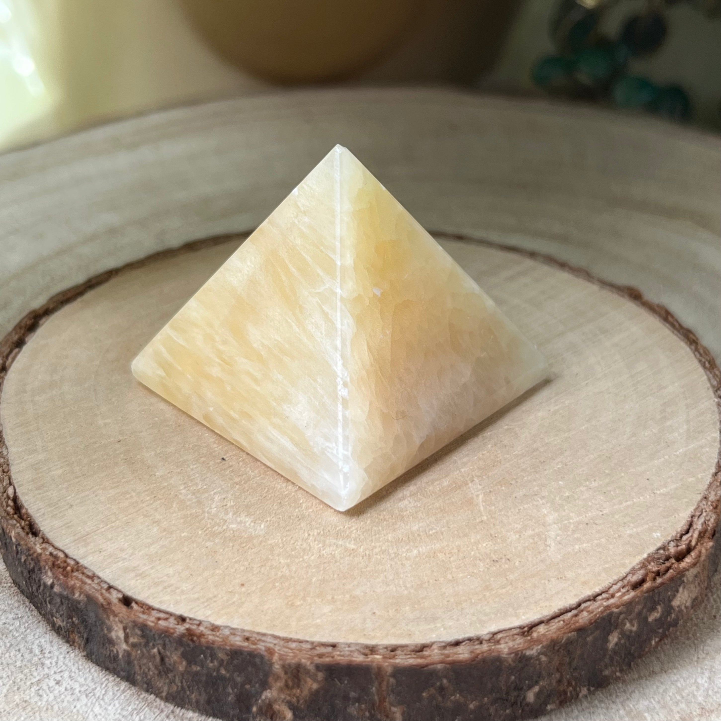 Orange Calcite Pyramid - Joy & Creativity Crystals
