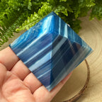 Blue Agate Pyramid - Peace & Happiness Crystals