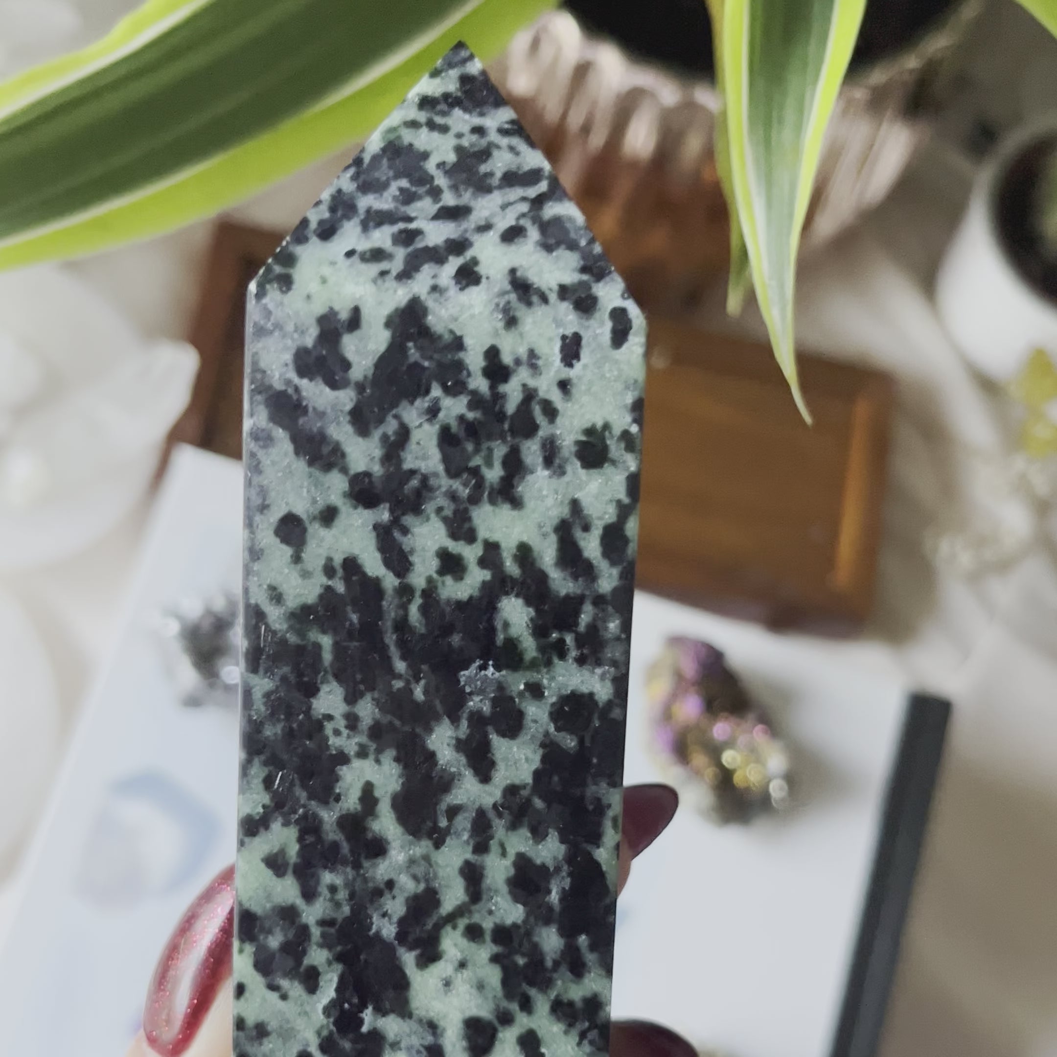 Rubycrosite (Ruby in Zoisite) Tower Point - Energising Harmony