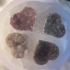 Amethyst Rainbow Pastille Heart - Spirituality & Transmutation