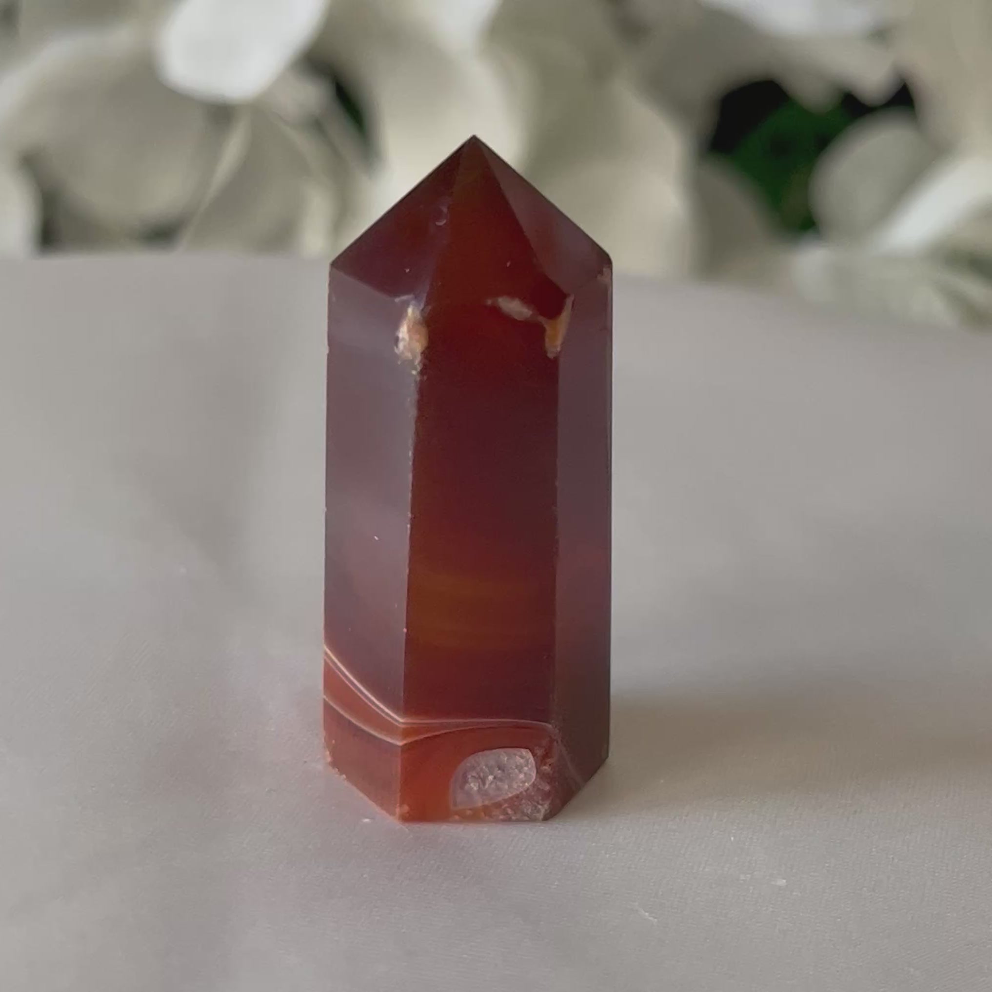 Carnelian Polished Point  - Vitality & Courage