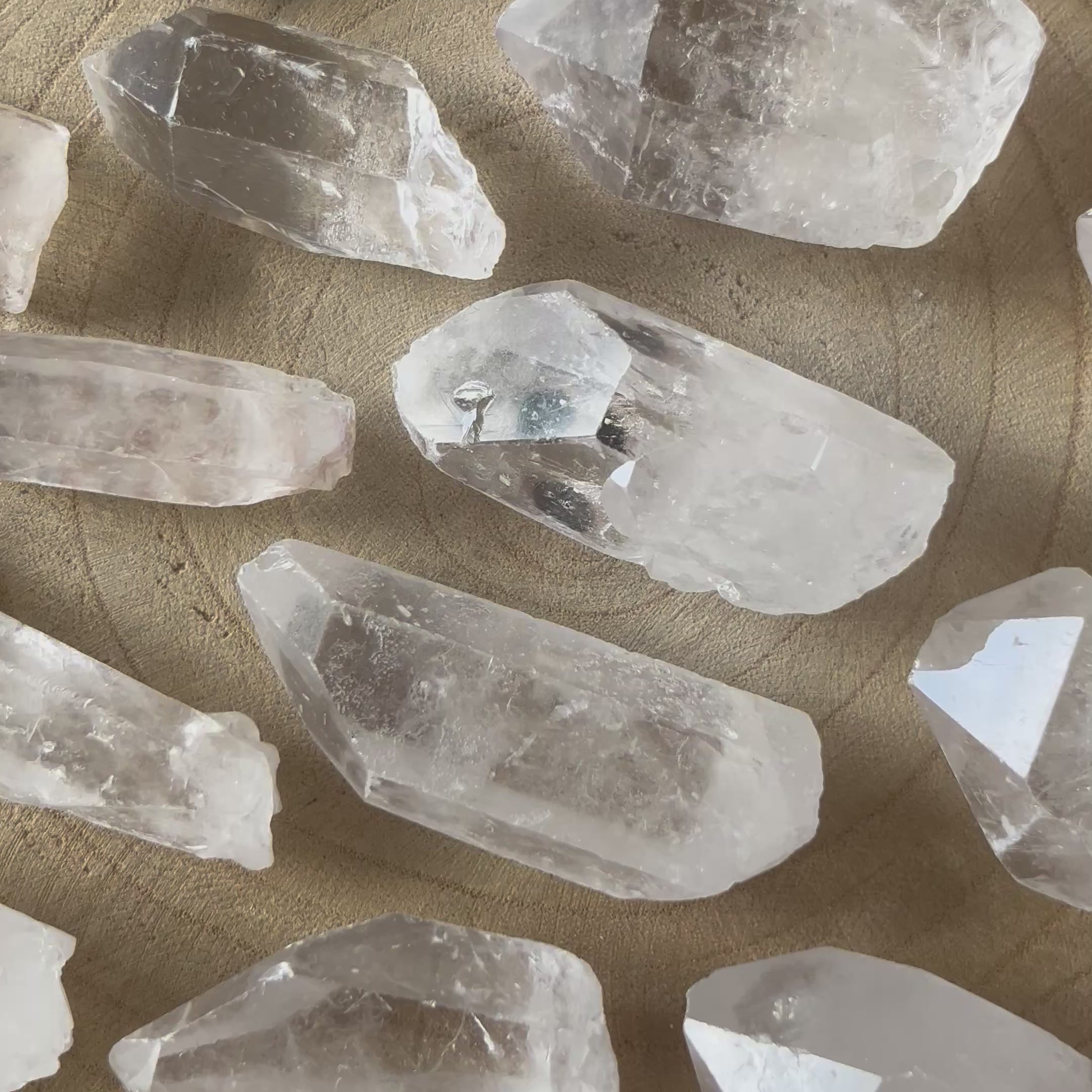 Rock Crystal (Quartz) Rough Points (Mini & Small)- Intuition & Wisdom
