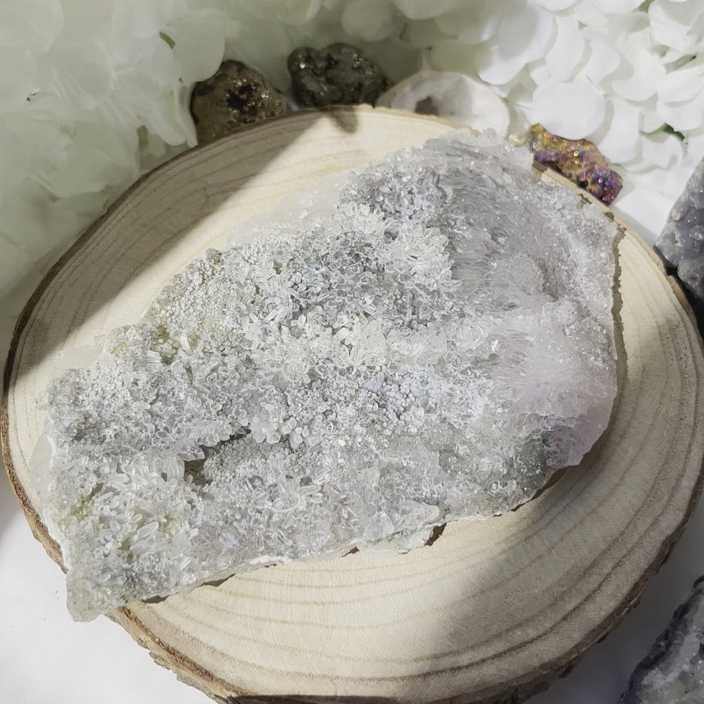 Flower Amethyst Druzy Cluster - Intuition & Spirituality