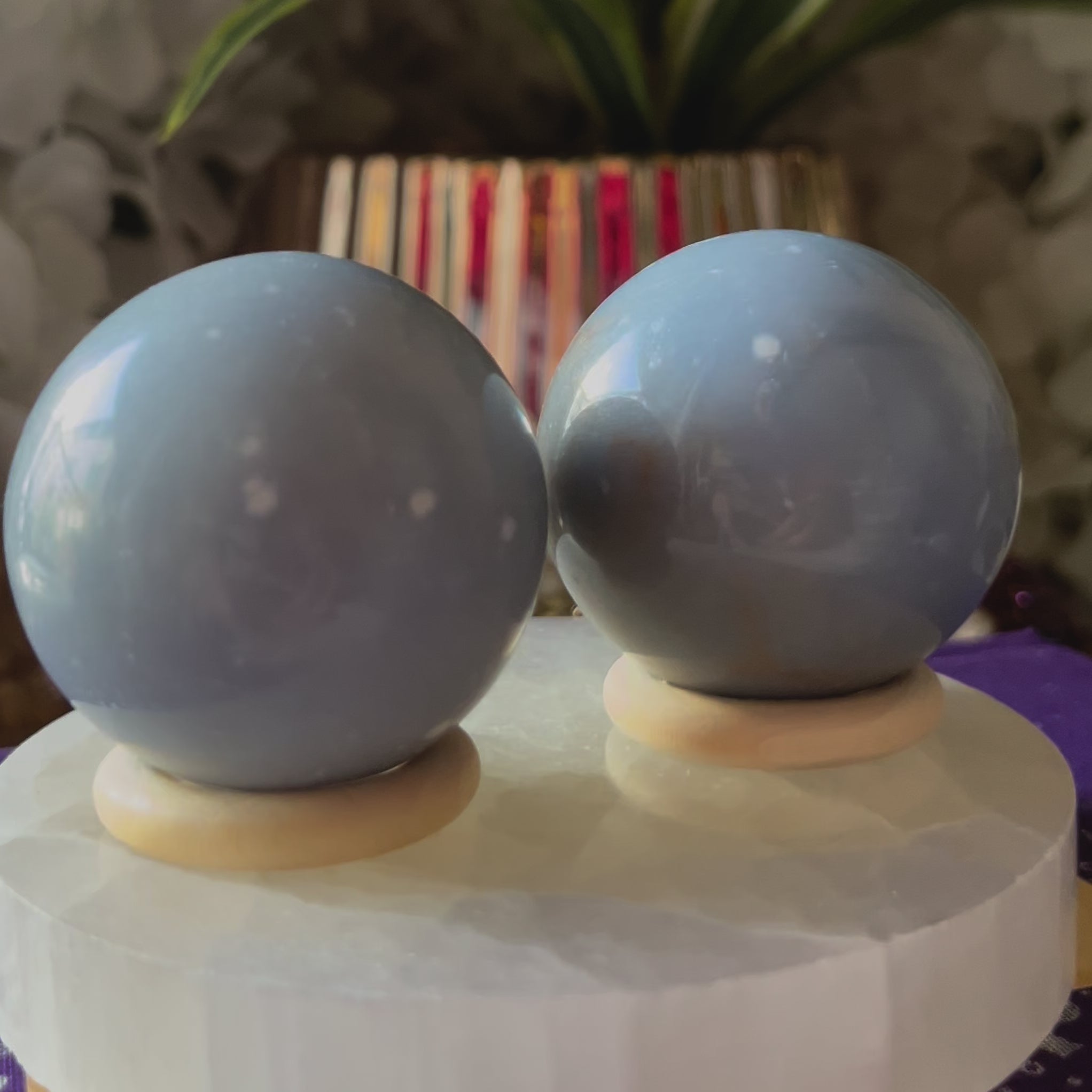 Angelite Sphere - Angelic Connection & Harmony