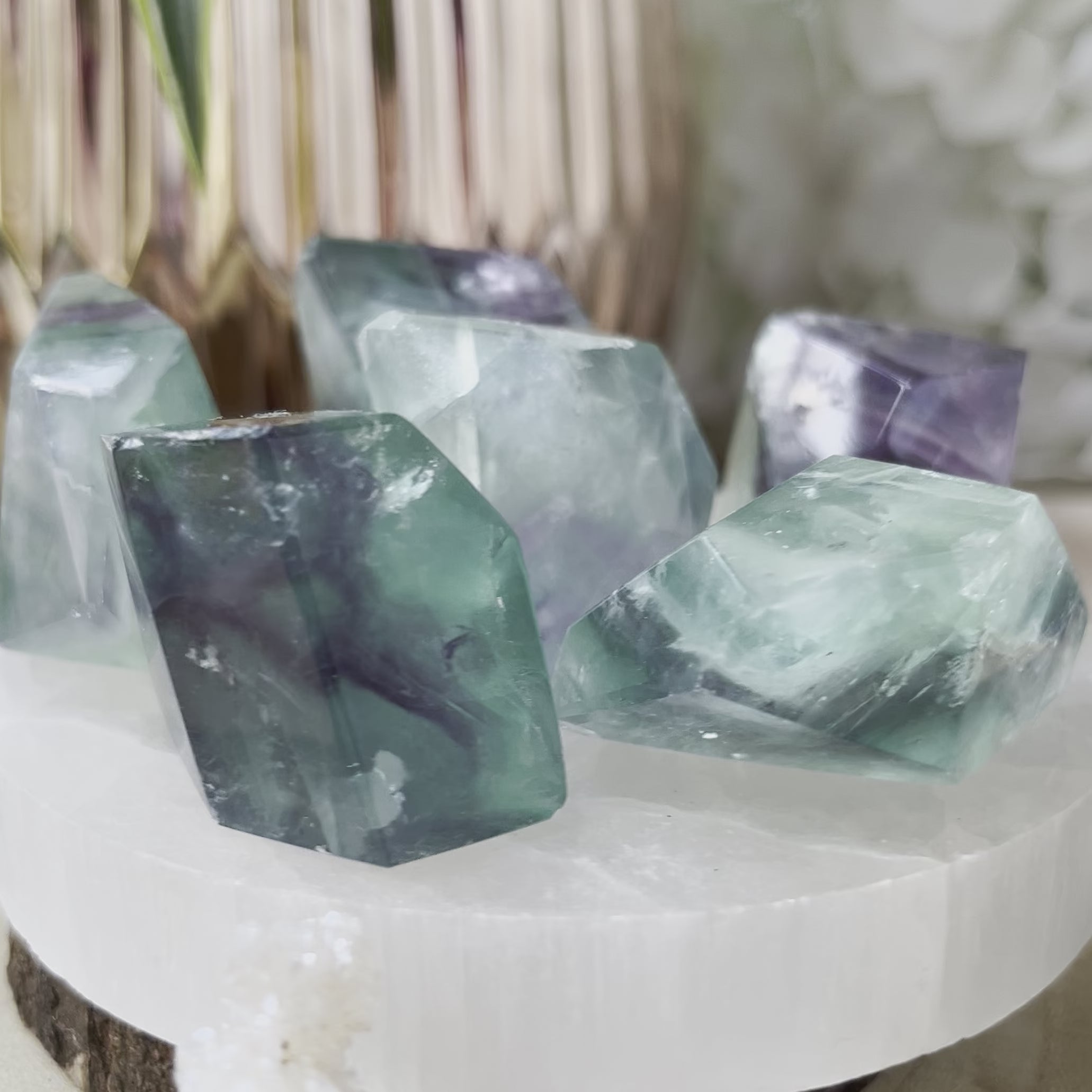 Fluorite Faceted Freeform - Intuition & Protection