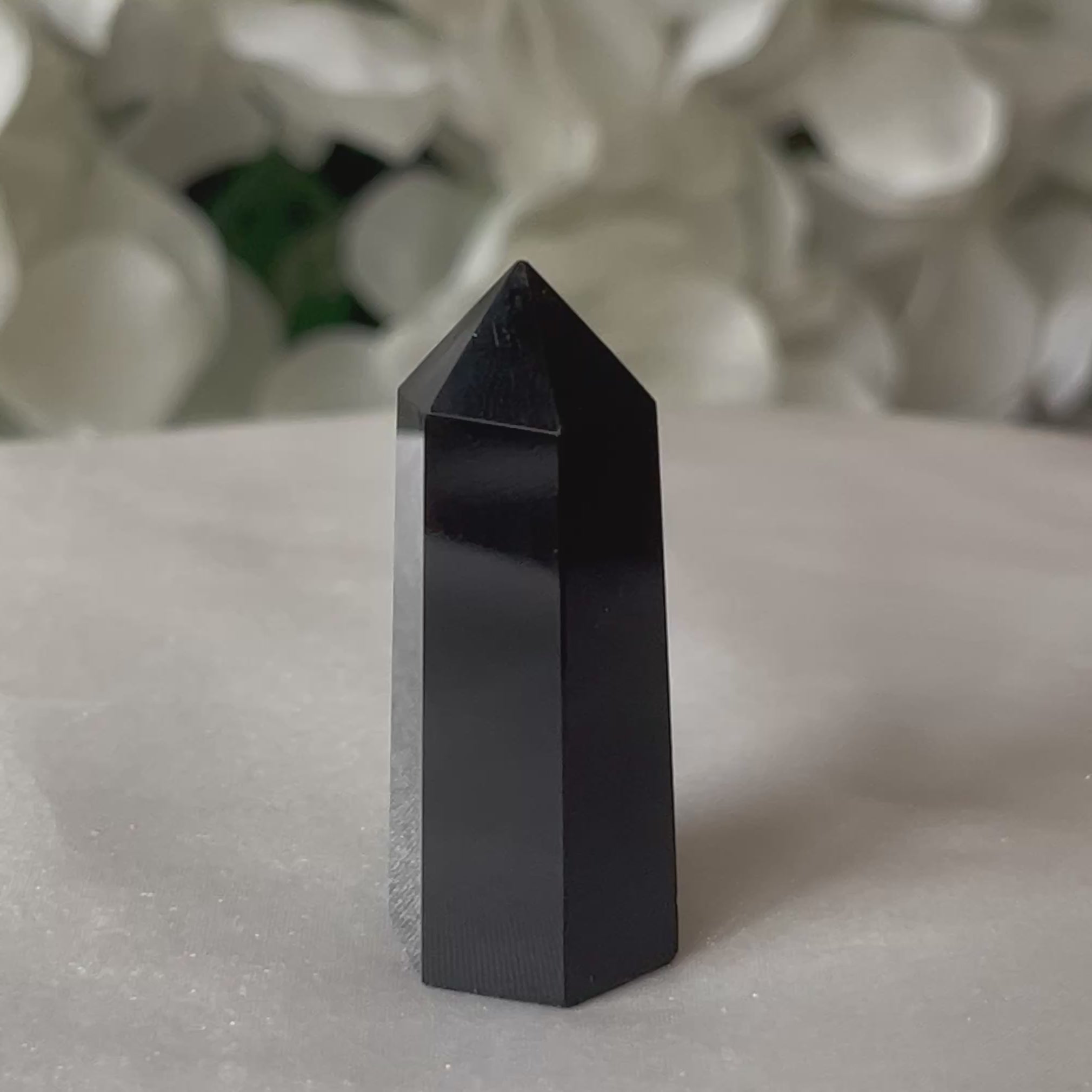 Black Obsidian Polished Point - Protection & Awareness