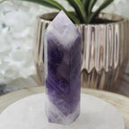 Chevron (Dream/Banded) Amethyst Tower - Spiritual Wisdom & Comfort
