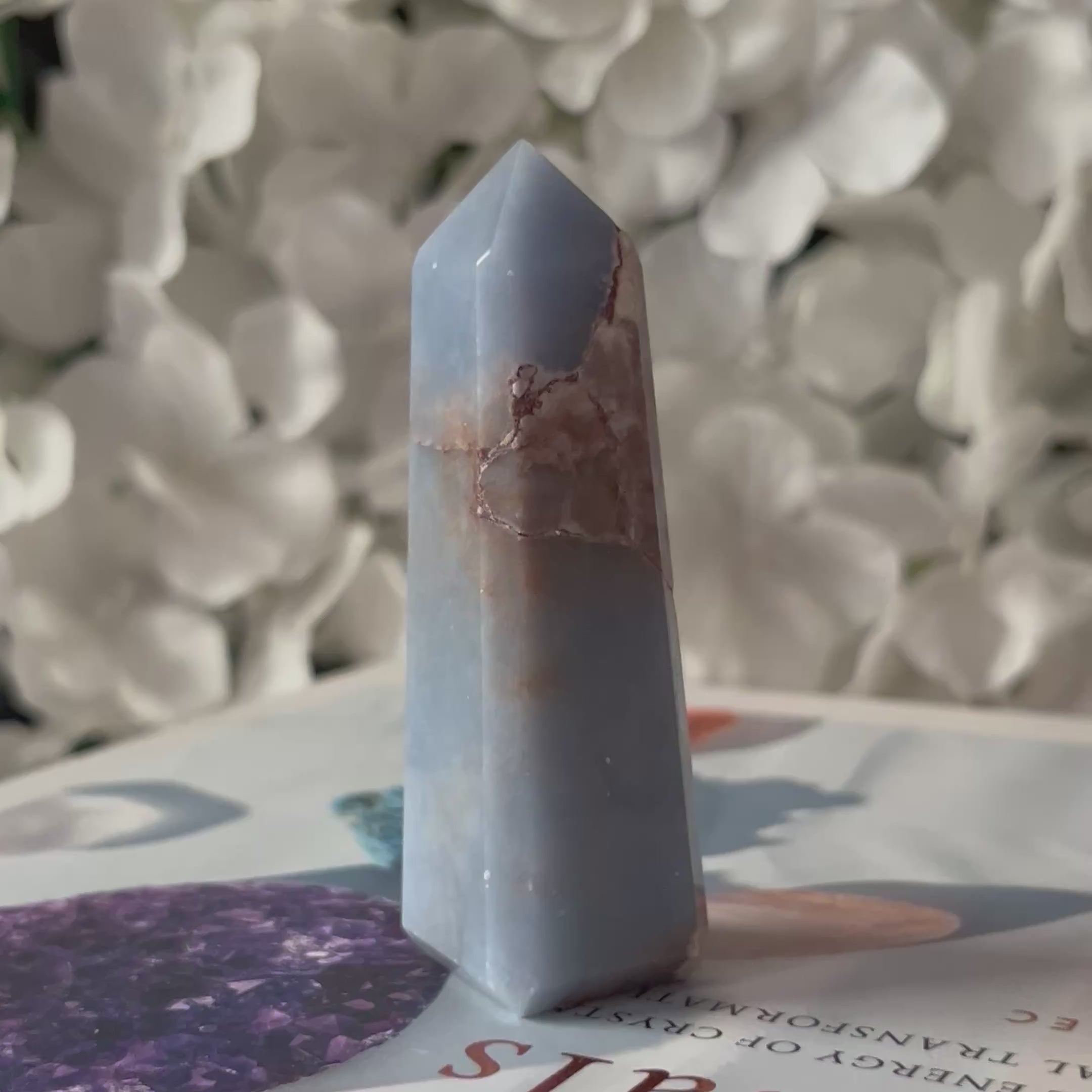 Angelite Obelisk - Angelic Connection & Harmony