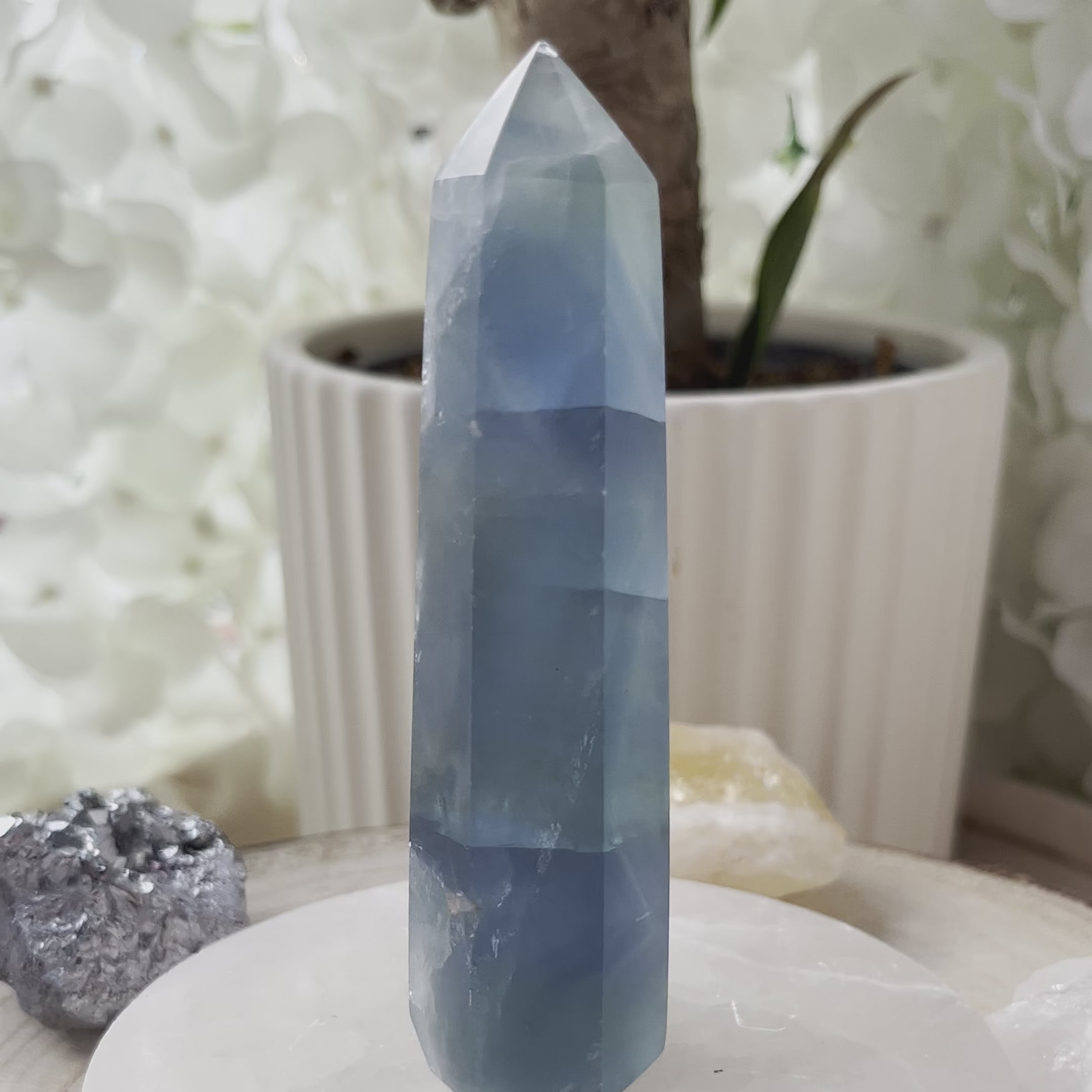 Blue Fluorite Point