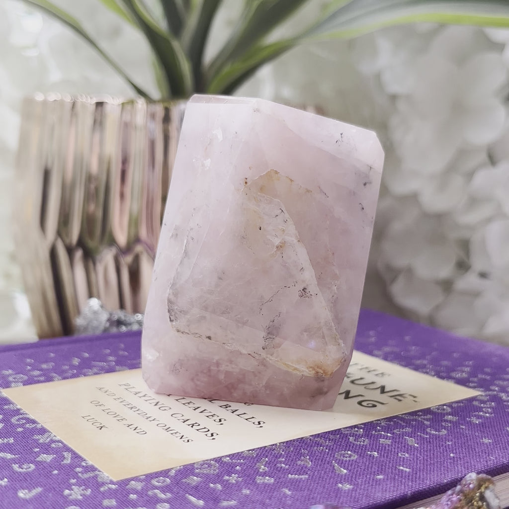 Rose Quartz Faceted Freeform - Universal & Unconditional Love