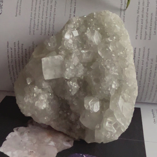 apophyllite cluster for meditation and anxiety