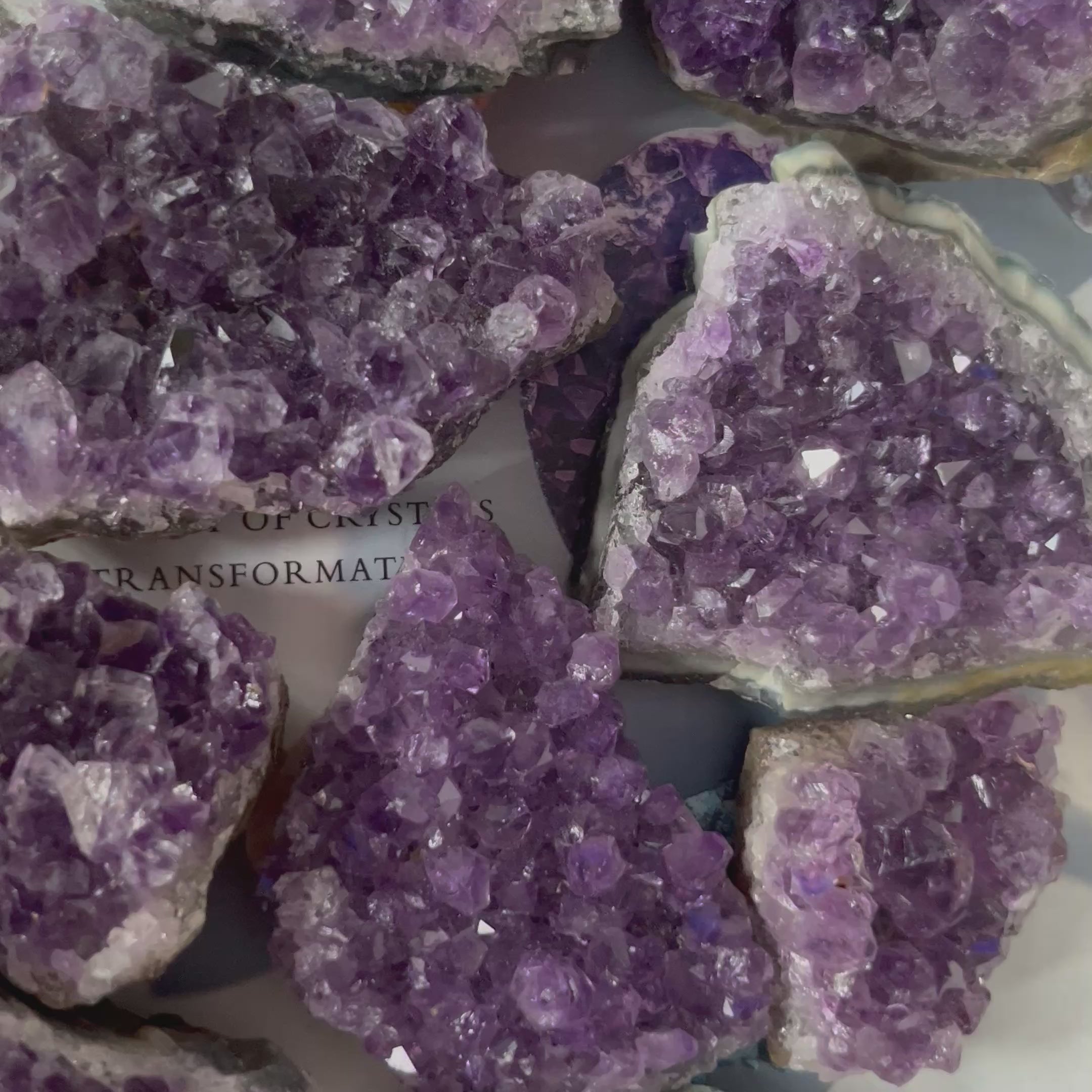 Amethyst Drusy Clusters (Uruguay) - Spirituality & Transmutation