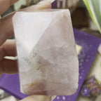 Rose Quartz Faceted Freeform - Universal & Unconditional Love