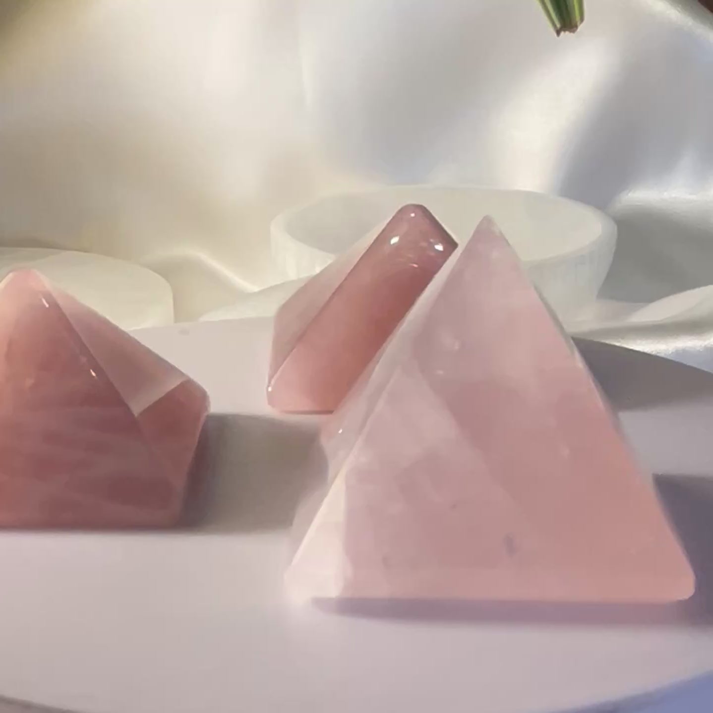 Rose Quartz Pyramid - Universal & Unconditional Love