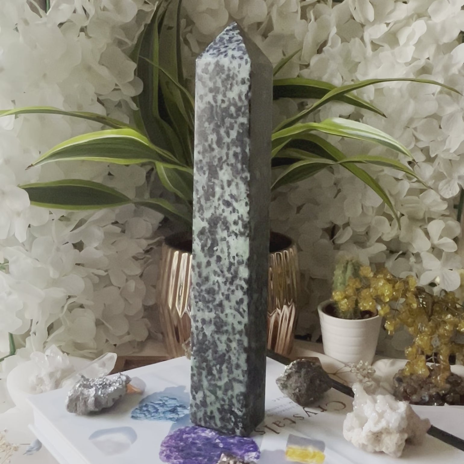 Rubycrosite (Ruby in Zoisite) Tower Point - Energising Harmony