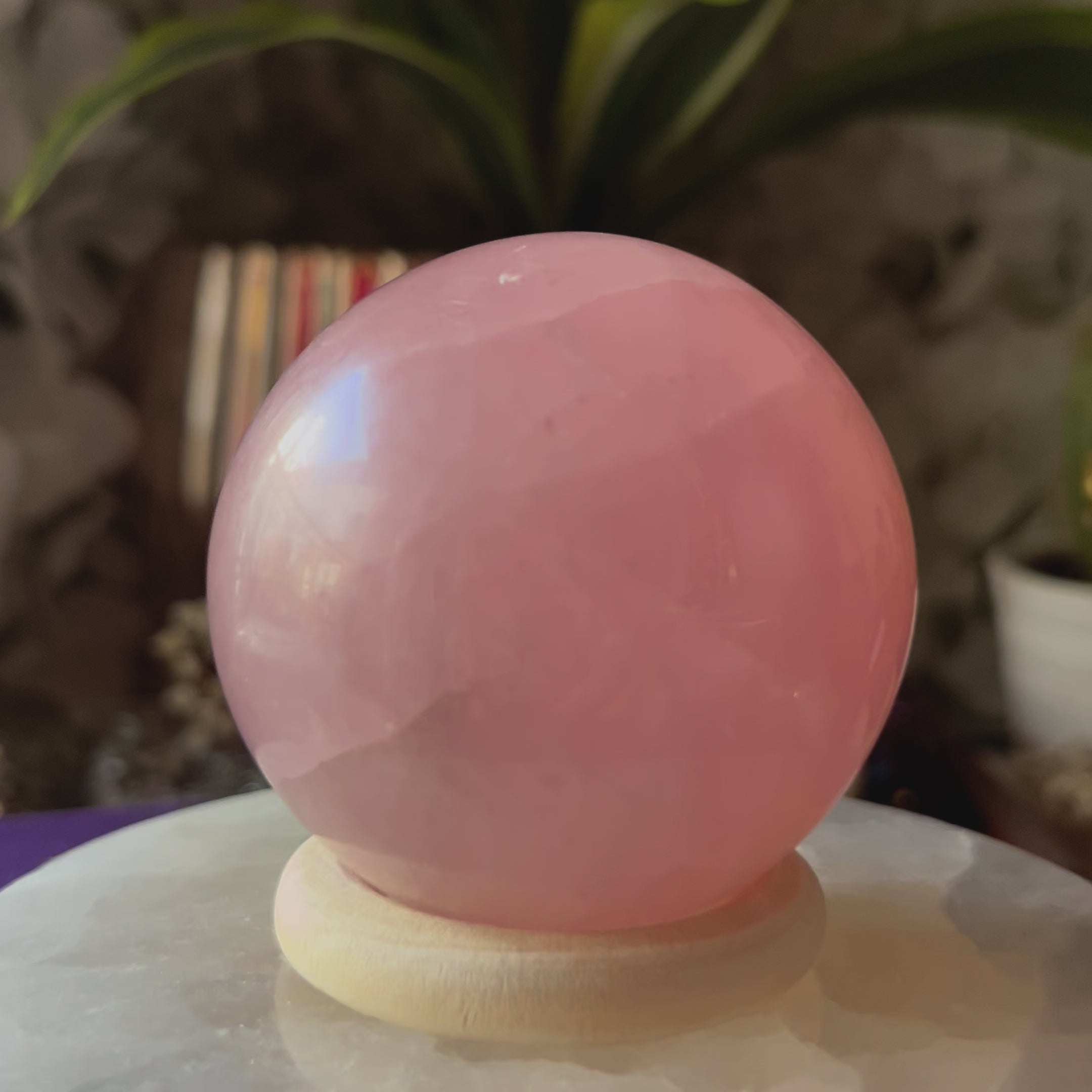 Rose Quartz Sphere - Universal & Unconditional Love