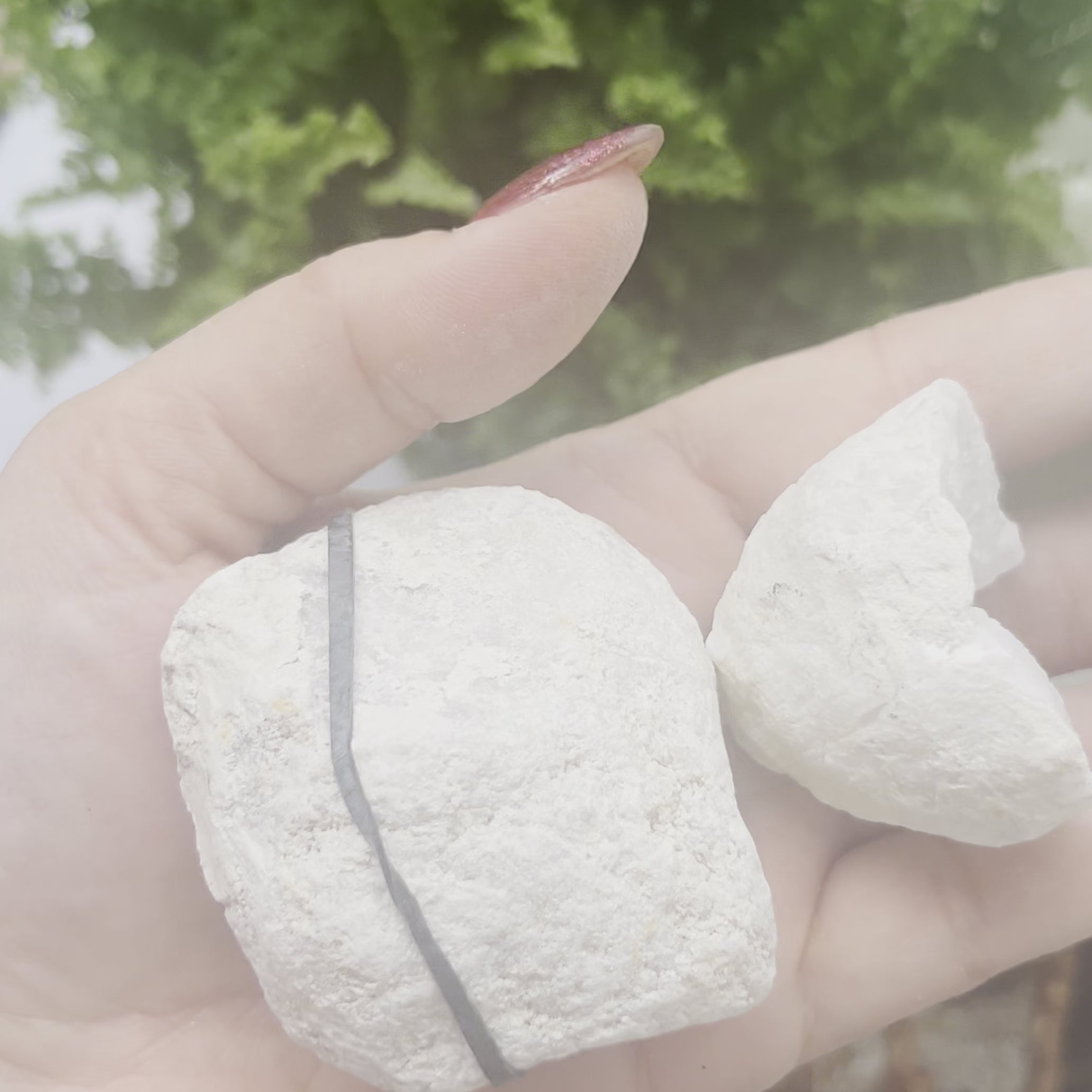 White Quartz Geodes (Pairs)