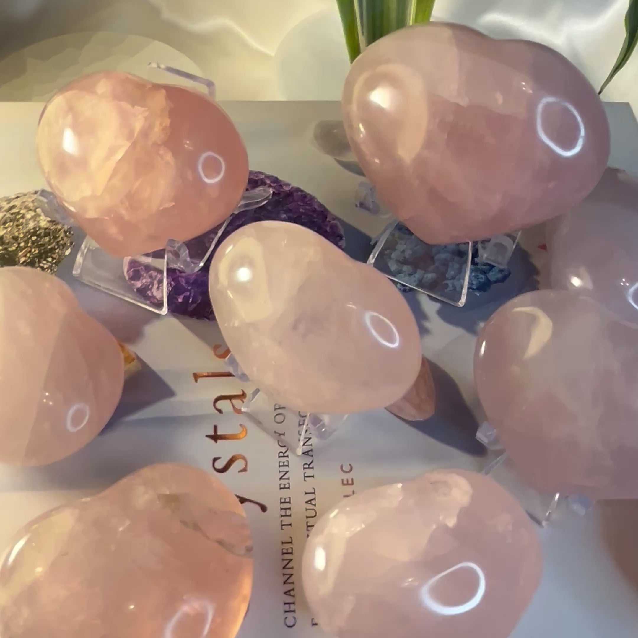 Rose Quartz Heart - Unconditional Love