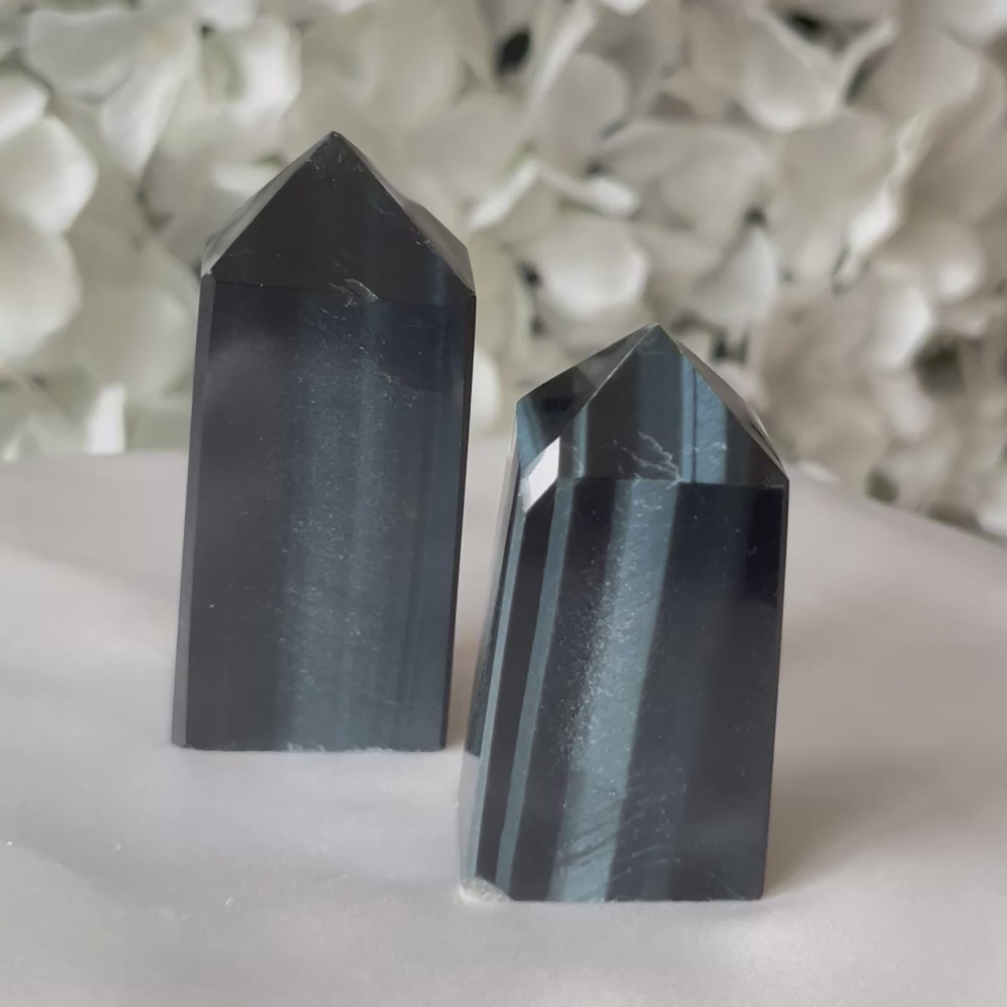 Blue Tiger's Eye (Hawk's Eye) Obelisk - Communication & Serenity