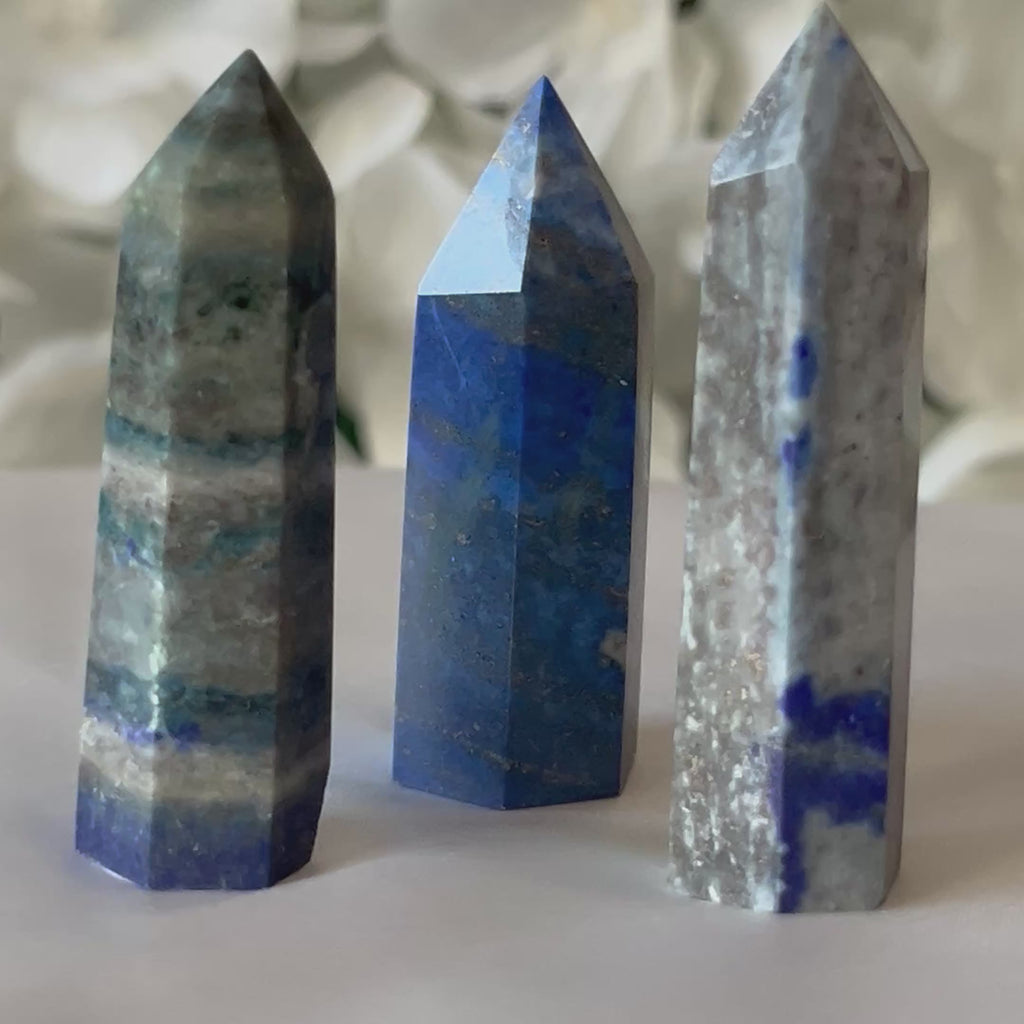 Lapis Lazuli Polished Point - Spiritual Elevation & Wisdom