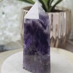 Chevron (Dream/Banded) Amethyst Tower - Spiritual Wisdom & Comfort