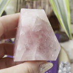 Rose Quartz Faceted Freeform - Universal & Unconditional Love