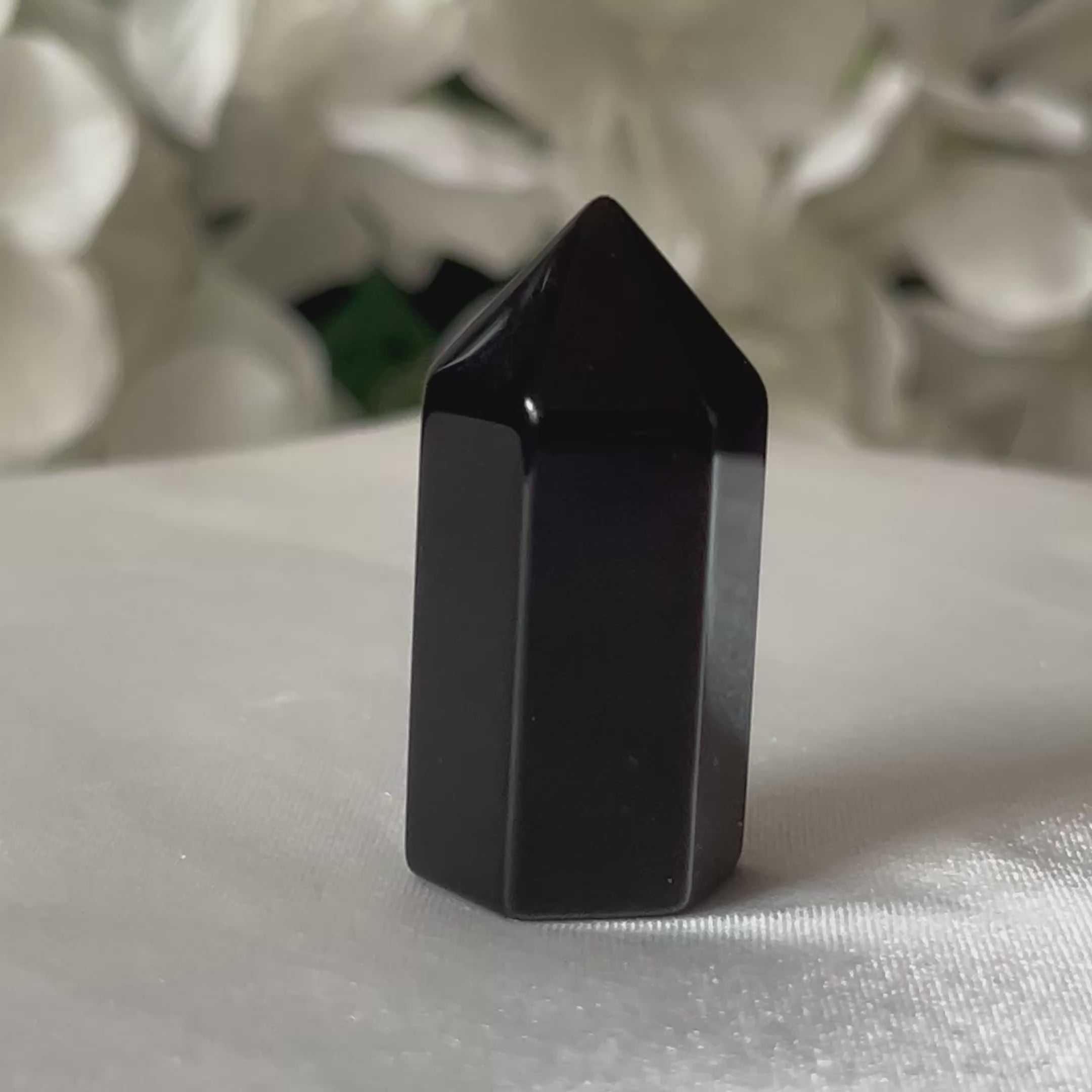 Black Obsidian Polished Point - Protection & Awareness