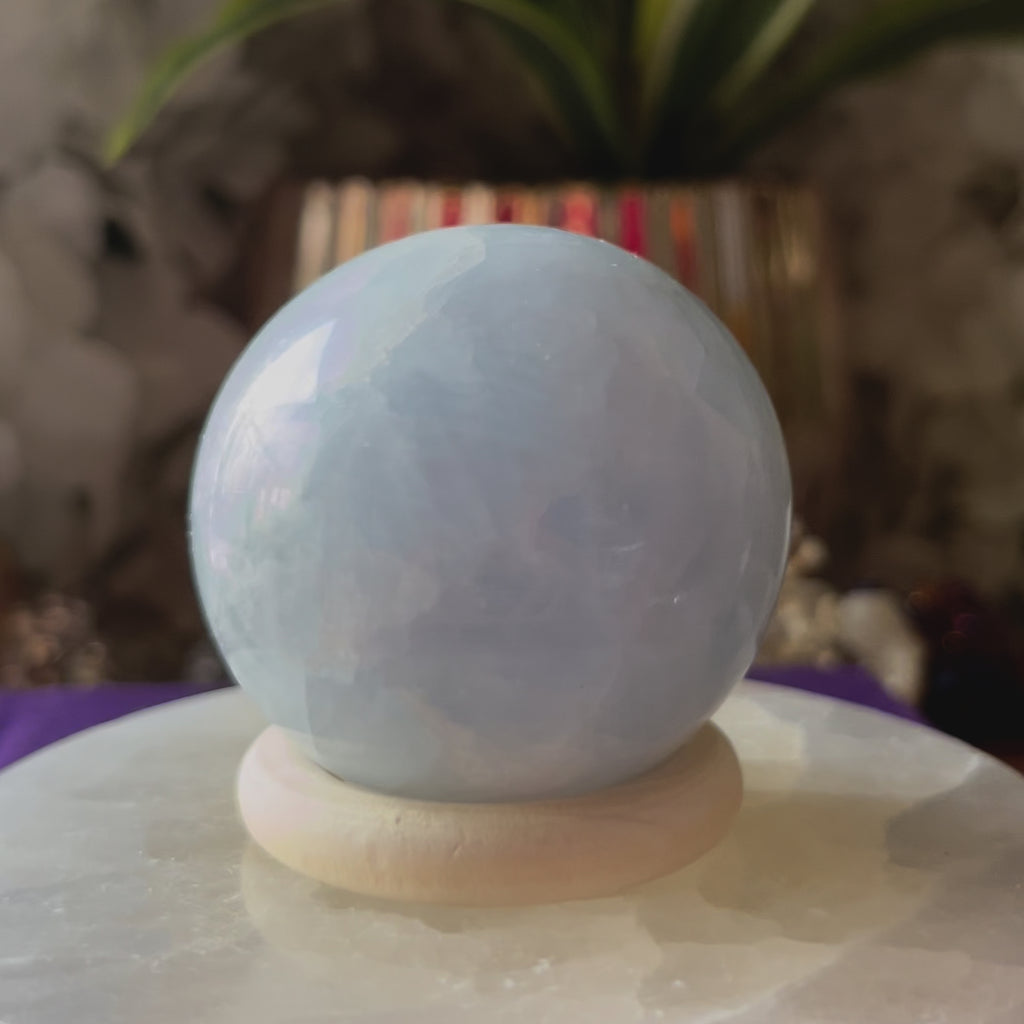 Blue Calcite Sphere
