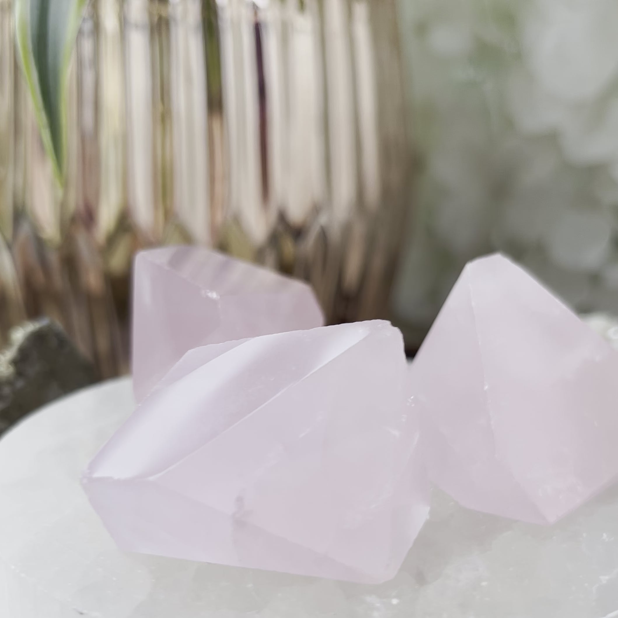 Rose Quartz Faceted Freeform - Universal & Unconditional Love