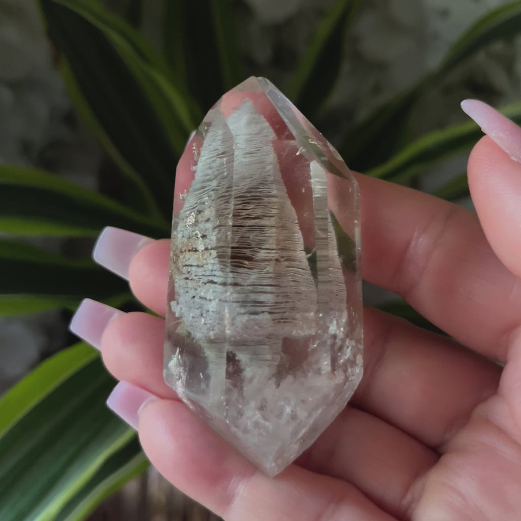Thousand Layers Garden Quartz Double Terminated Point - Clarity & Meditation