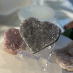 Amethyst Rainbow Pastille Heart - Spirituality & Transmutation