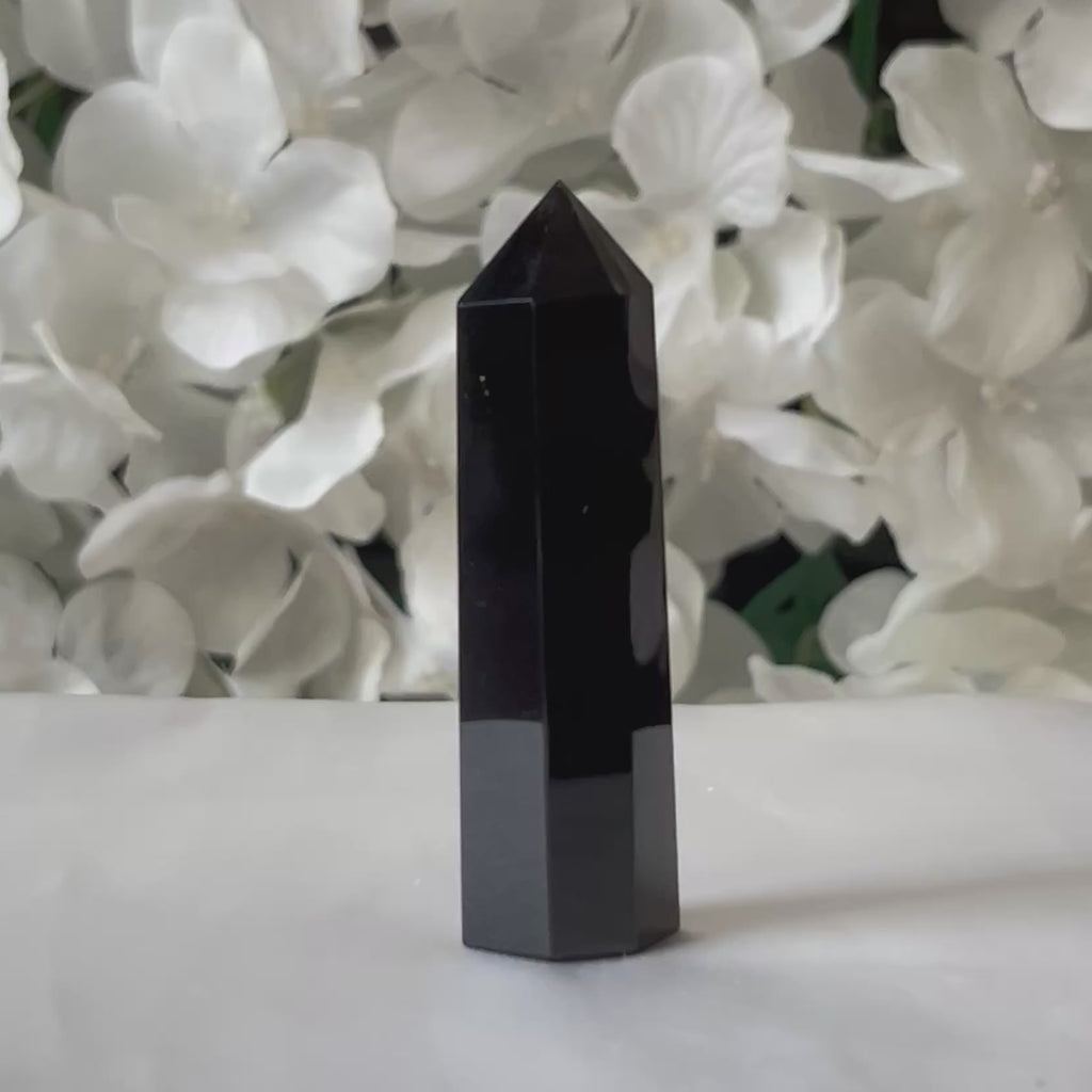 Black Obsidian Polished Point - Protection & Awareness