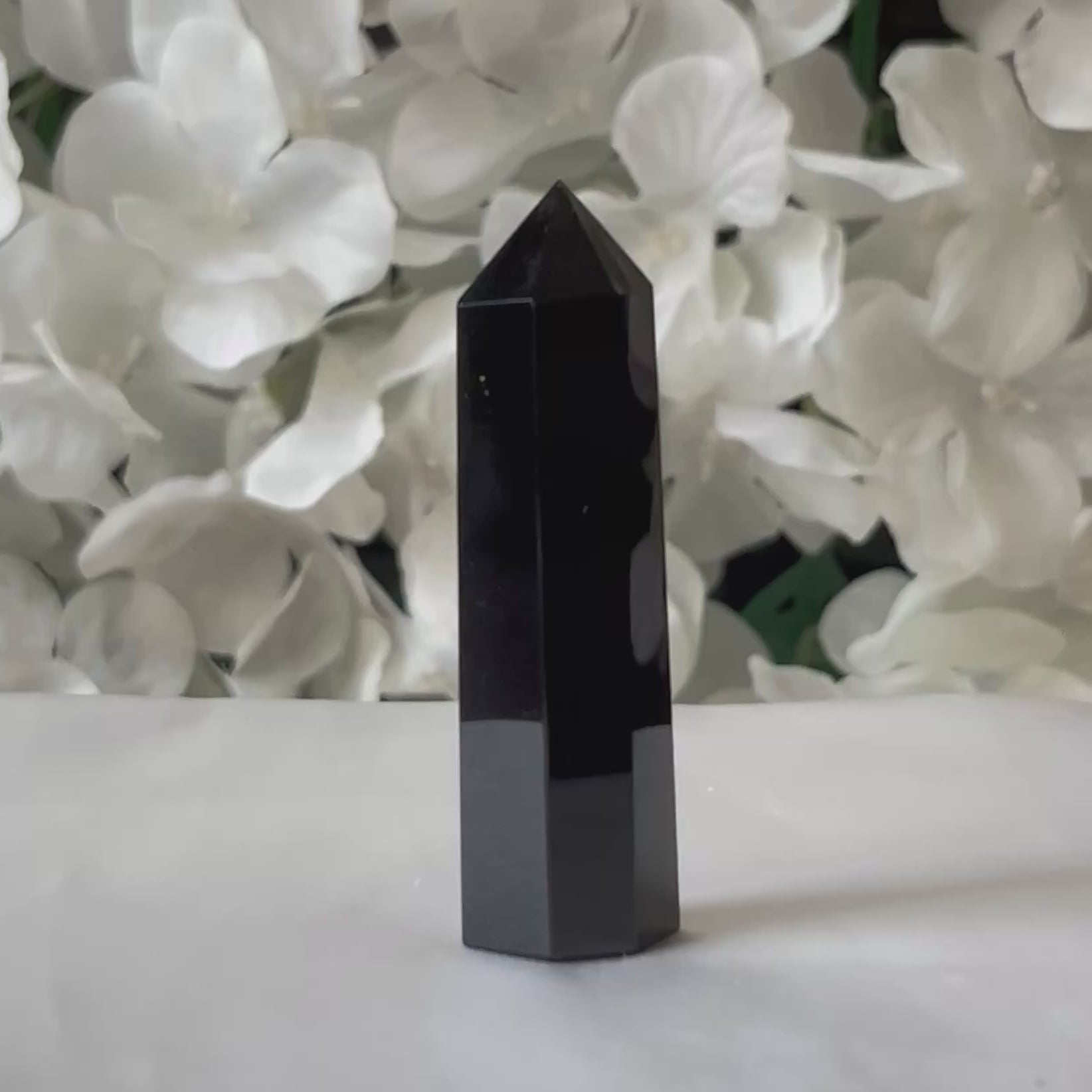 Black Obsidian Polished Point - Protection & Awareness