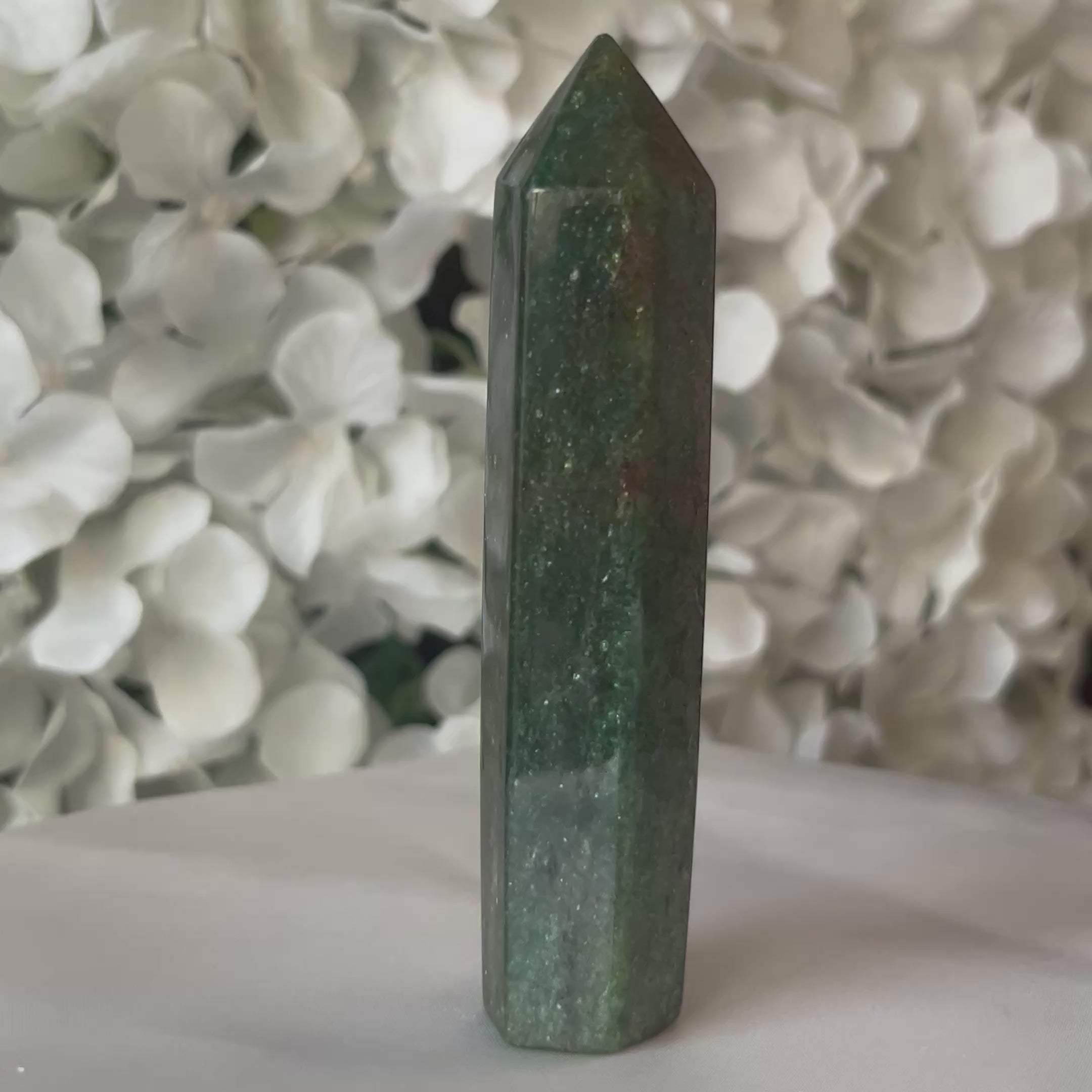Green Fuchsite Polished Point