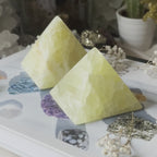 Lemon Calcite Pyramid