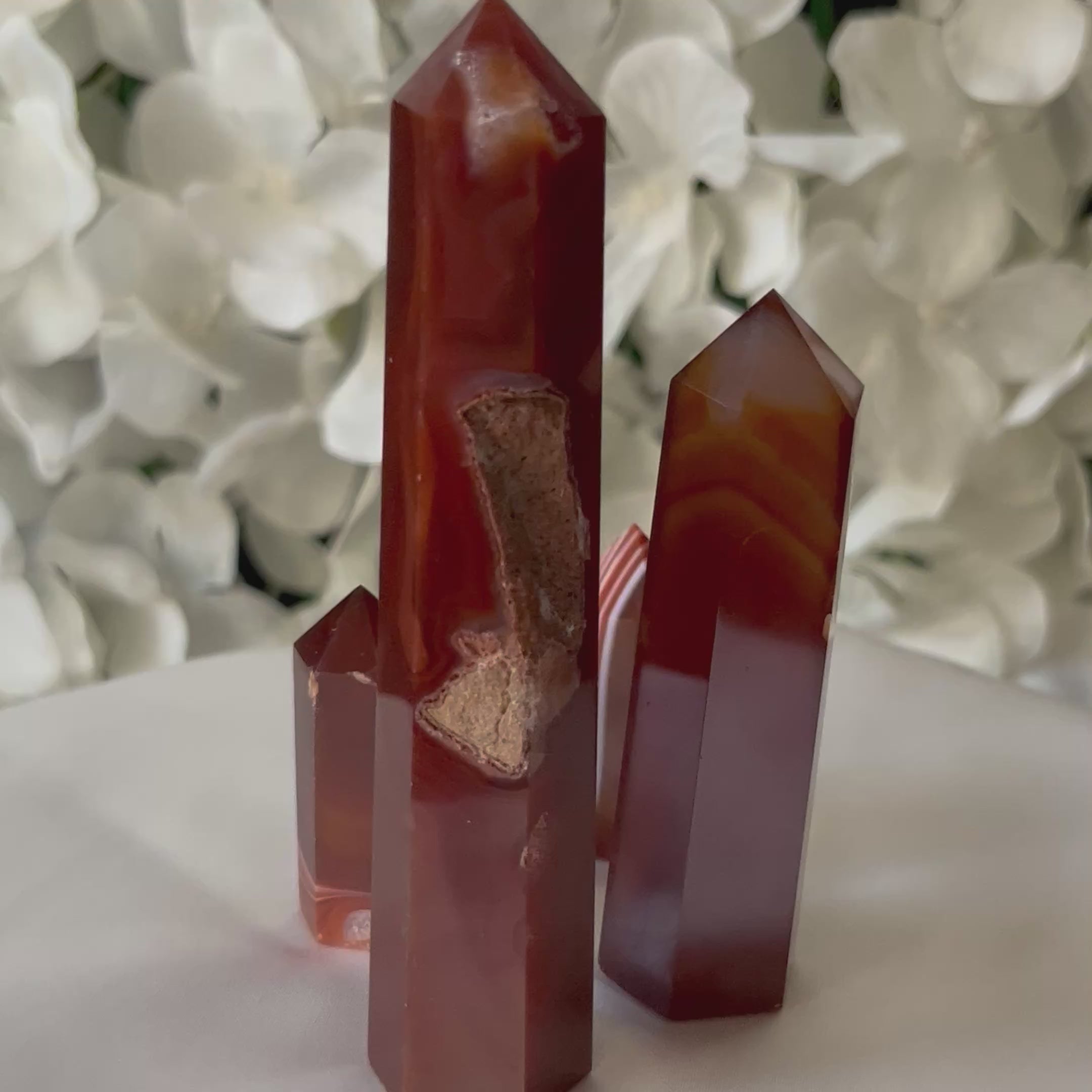Carnelian Polished Point  - Vitality & Courage