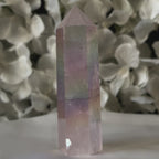 Rose Aura Quartz Polished Point - Universal & Unconditional Love