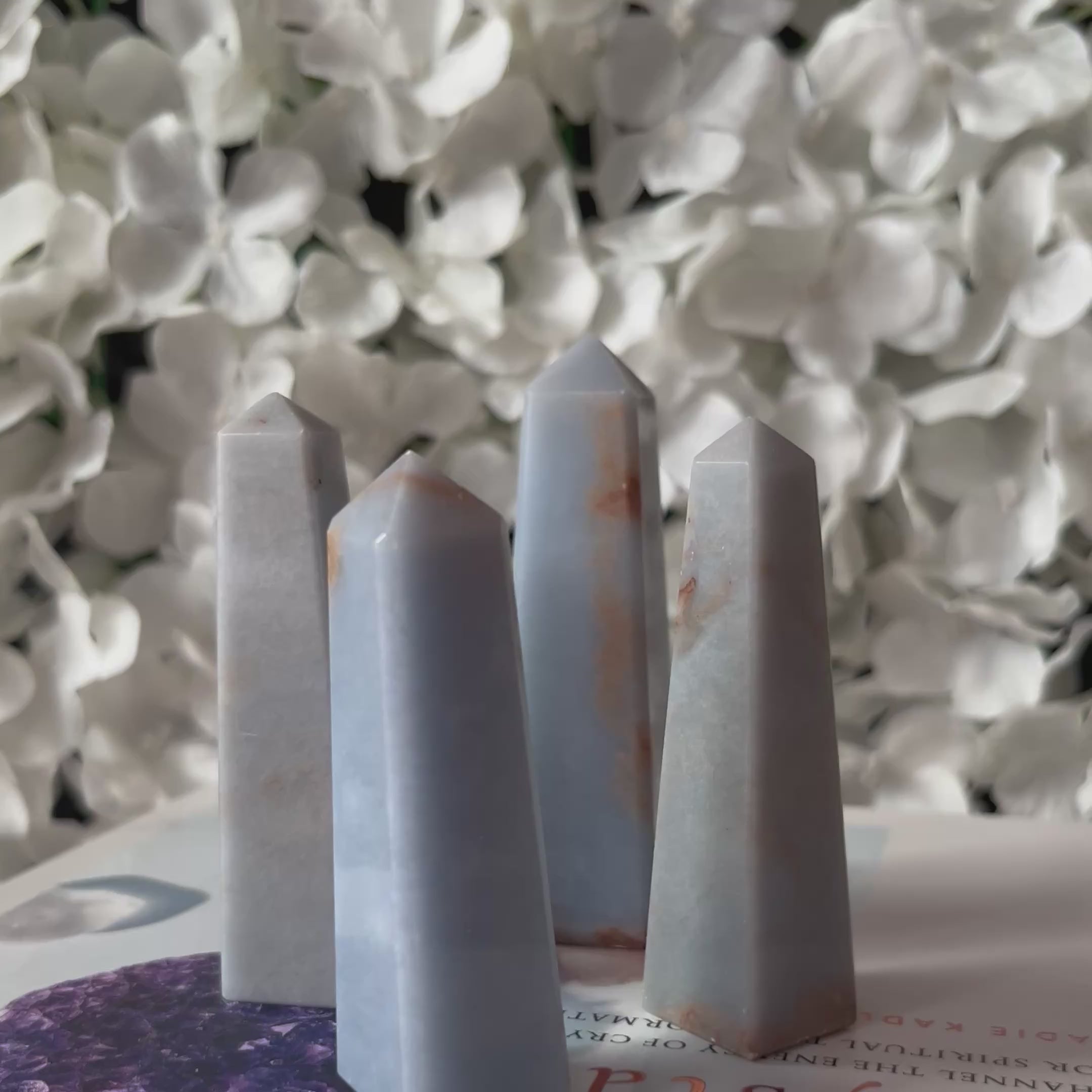 Angelite Obelisk - Angelic Connection & Harmony