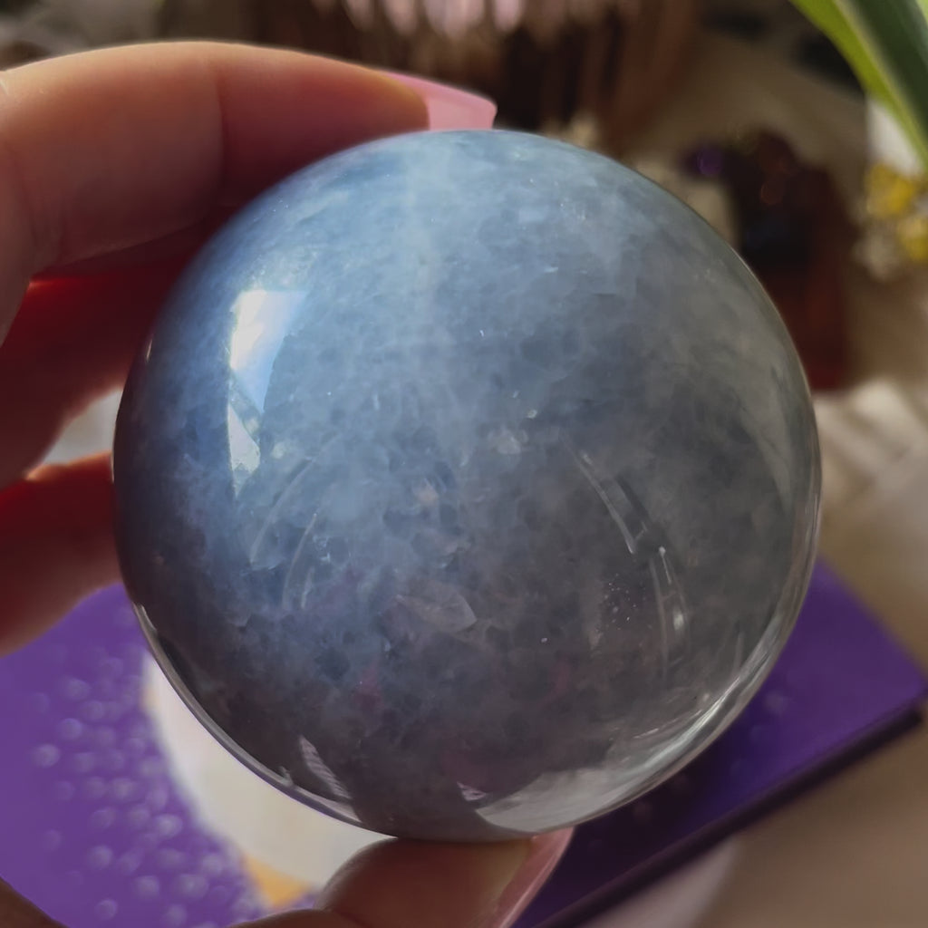 Blue Calcite Sphere