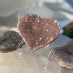 Amethyst Rainbow Pastille Heart - Spirituality & Transmutation
