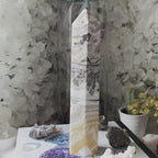 Dendritic Yellow Calcite Tower Point - Accomplishments & Purpose