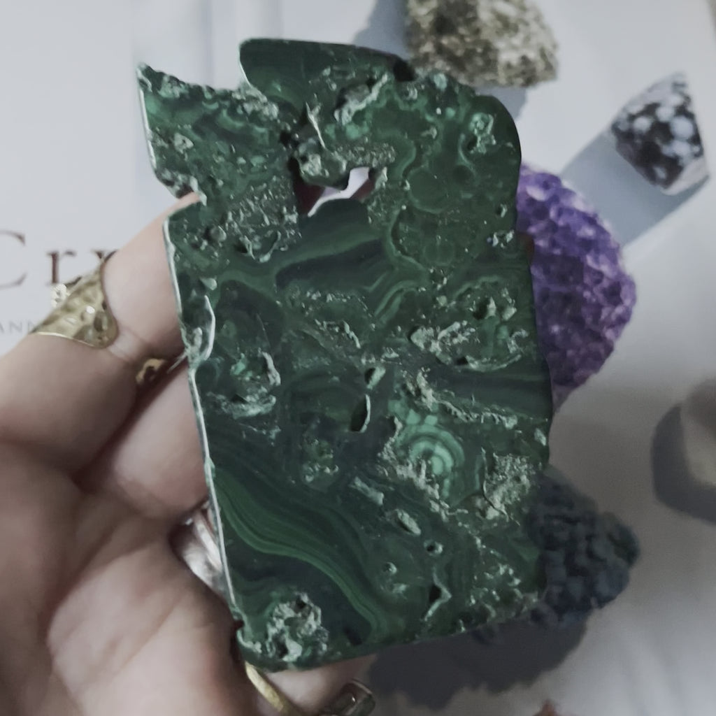 Malachite Slice - Courage & Vitality