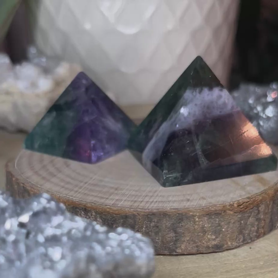 Fluorite Pyramid - Intuition & Protection