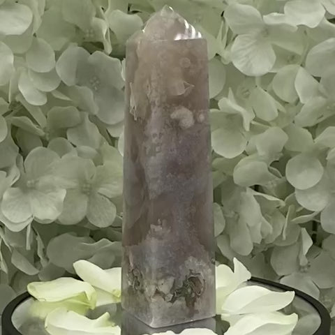 Flower Agate Point - Creativity & Self-Discovery