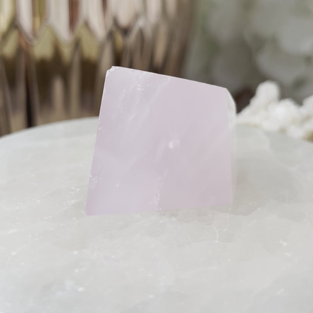 Rose Quartz Faceted Freeform - Universal & Unconditional Love