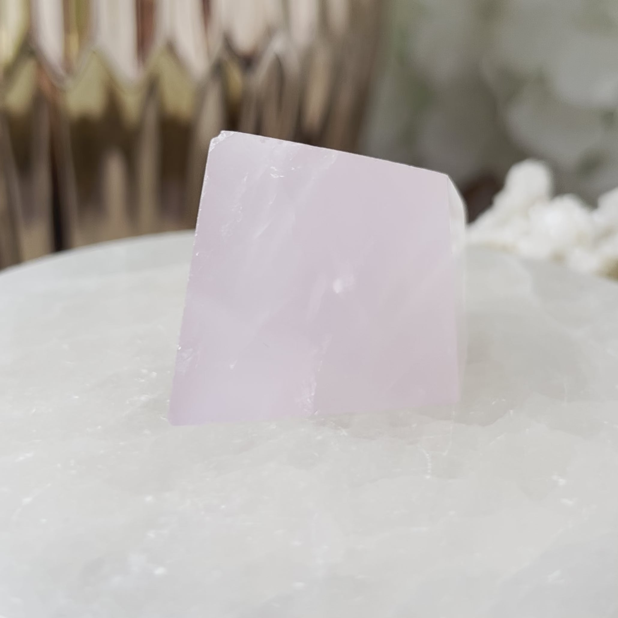 Rose Quartz Faceted Freeform - Universal & Unconditional Love