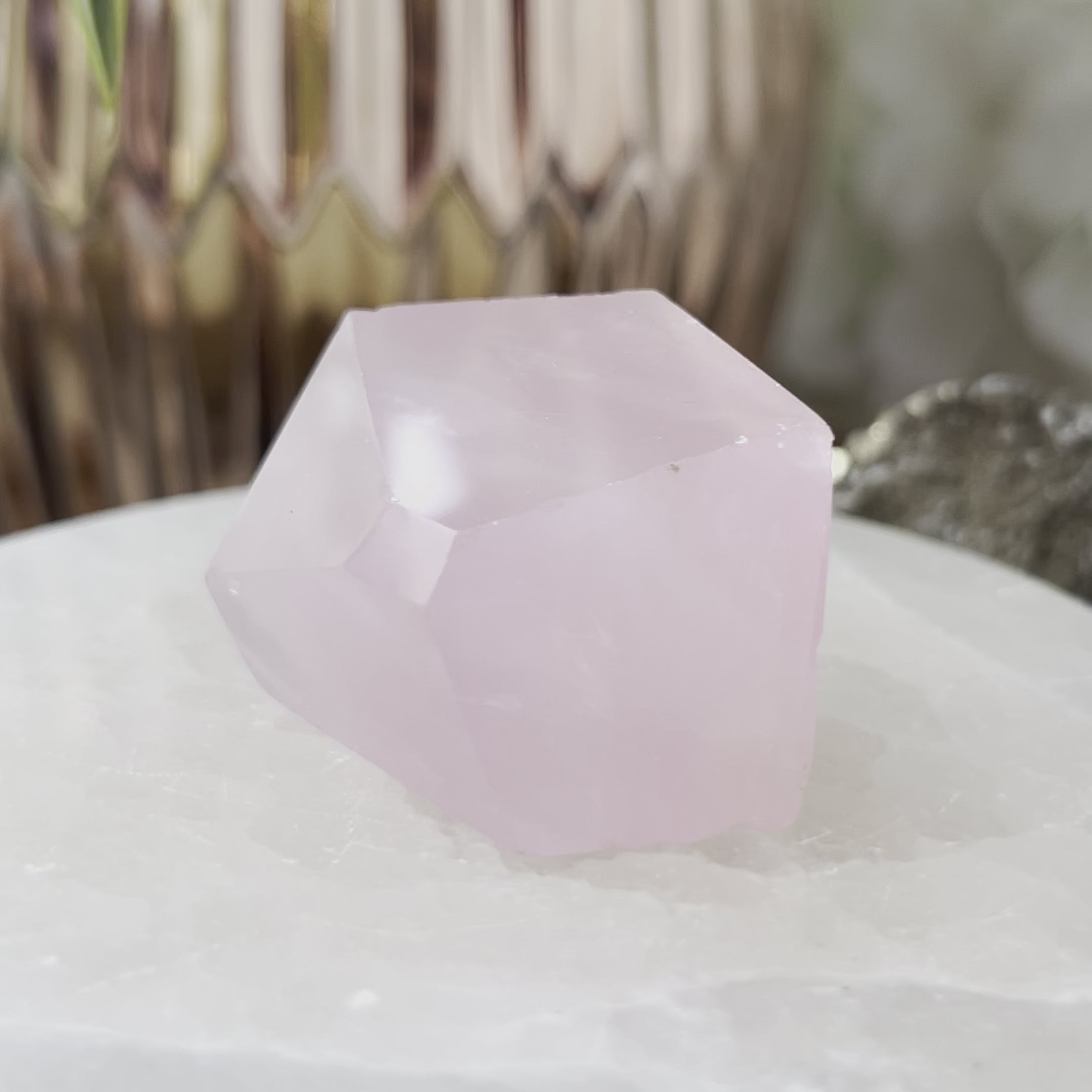 Rose Quartz Faceted Freeform - Universal & Unconditional Love